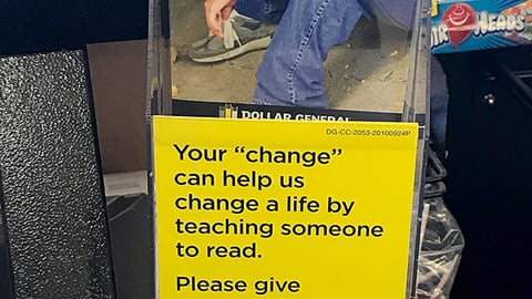 Dollar General RB 'Change a Life' Checkout Display