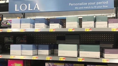 Lola 'Personalize Your Period' Walmart In-Line Header