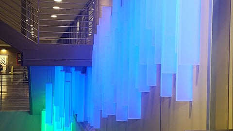 'Blue by You' LED Light Installment