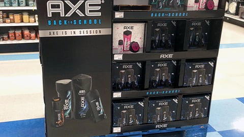 Axe 'Back to School' Pallet Display