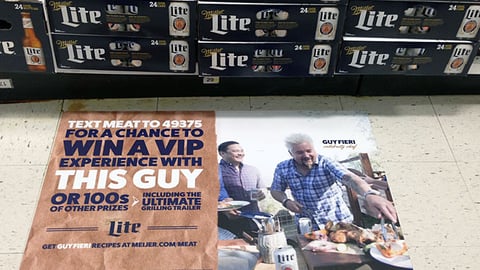 Miller Lite Meijer 'VIP Experience' Floor Cling