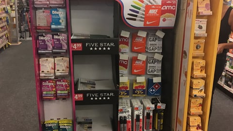 CVS 'Back to School' Endcap Display