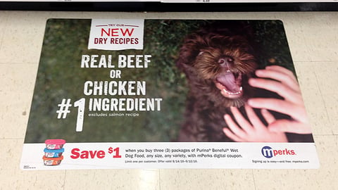 Beneful Meijer 'New Dry Recipes' Floor Cling