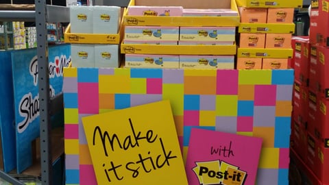Post-It 'Make it Stick' Pallet Display