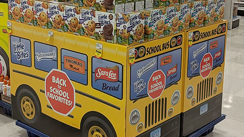 Hillshire Brand 'Back to School Favorites' Pallet Display