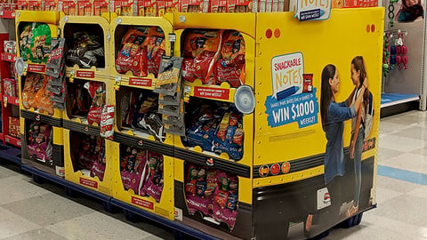 Frito-Lay 'Snackable Notes' Pallet Display