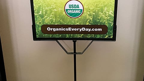 City Market 'Organic Items' Stanchion Sign