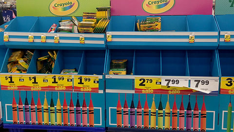 Crayola Meijer Back-to-School Pallet Train