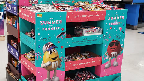 Mars Walmart 'Summer to the Funnest' Pallet Display