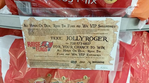 PepsiCo Publix 'Raise the Flags' Shelf Sign
