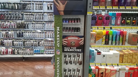 Walmart CoverGirl #GameFace Endcap