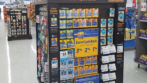 Walmart MoneyCard Four-Way Sign
