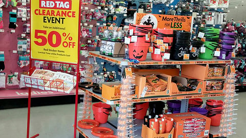 Family Dollar 'Red Tag Clearance Event' Rack Sign