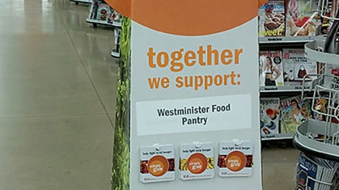 Meijer 'Simply Give' Standee