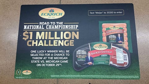 Eckrich Meijer 'Road to the National Championship' Floor Cling