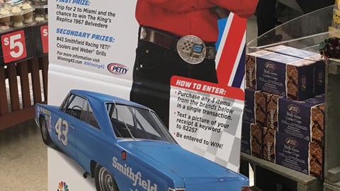 Jewel-Osco Smithfield 'Win the King's Car' Standee