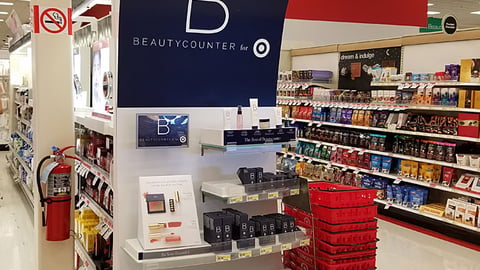 Target Beautycounter Endcap