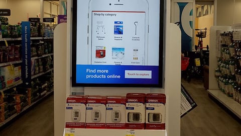 CVS HealthHUB Touchscreen Endcap