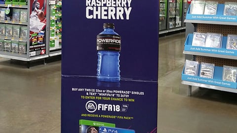 Powerade 'Fifa 18' Walmart Standee