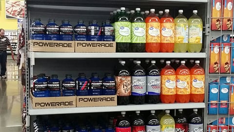 Powerade 'Blue Raspberry Cherry' Endcap