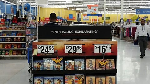 'Wonder Woman' Home Video Walmart Pallet Display