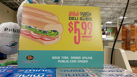Publix 'Save Time. Order Online' Header Card
