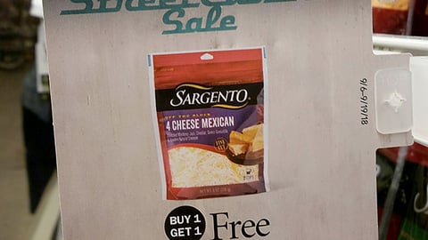 Publix Sargento 'Street Cuisine Sale' Shelf Talker