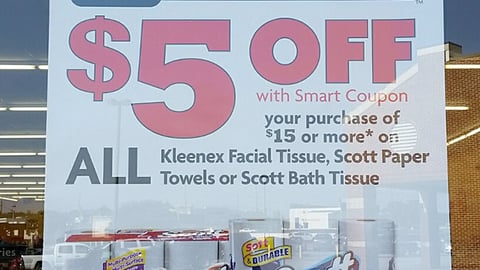 Family Dollar K-C 'Click. Shop. Save' Window Poster