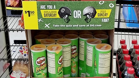 Dollar General 'Take the Quiz' Floorstand