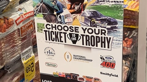 Safeway Smithfield 'Ticket to the Trophy' Shelf Talker
