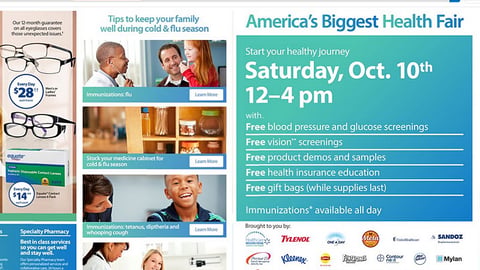 Walmart 'America's Biggest Health Fair' Digital Feature