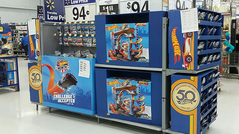 Walmart Hot Wheels Gondola