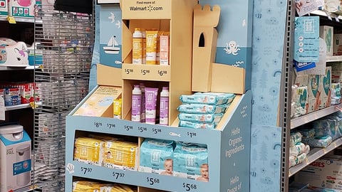 Walmart Hello Bello Endcap Display