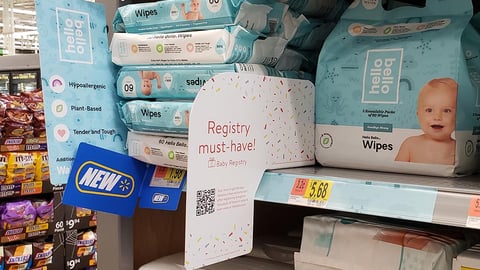 Walmart Hello Bello Shelf Talker