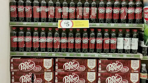 Winn-Dixie Dr Pepper 'Game Day' In-Line Display