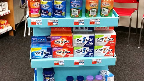 Bayer 'Be Your Best Self' CVS Floorstand