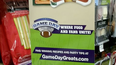 Eckrich QFC 'Game Day Greats' Shelf Talker