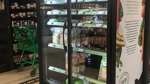 Amazon Fresh Freshpet Cooler Endcap