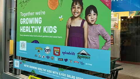 Whole Foods 'Growing Healthy Kids' Door Clings