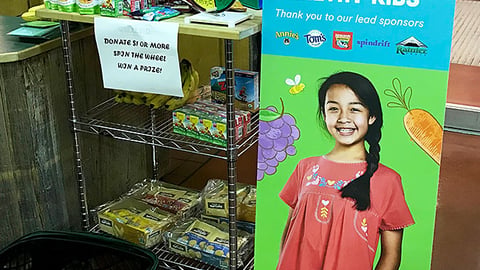 Whole Foods 'Growing Healthy Kids' Standee
