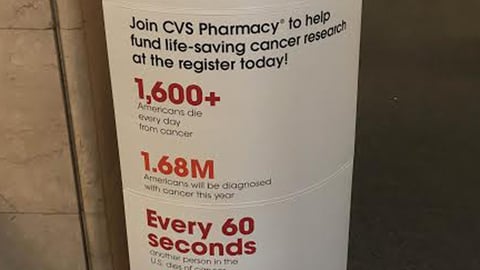 CVS 'Let's Beat Cancer Together' Standee