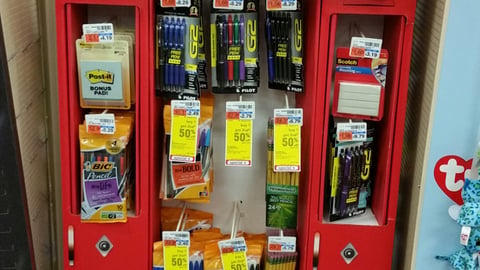 CVS 'Back to School Basics' Endcap Display