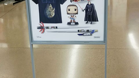 Meijer 'Force Friday II' Stanchion Sign