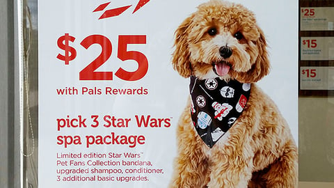 Petco 'Star Wars Spa Package' Window Poster