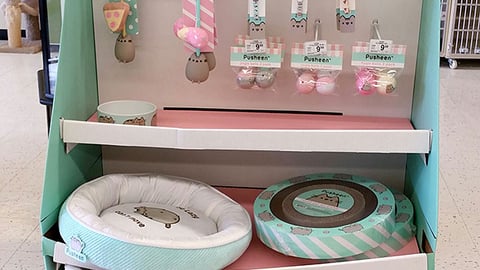 Petco Pusheen Pet Collection Pallet Display