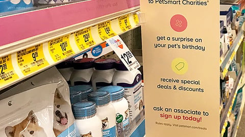 PetSmart 'Shop. Earn. Redeem' Violator