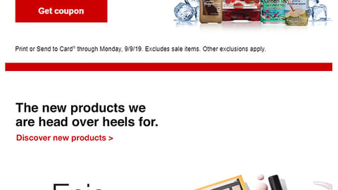 CVS 'Epic Beauty Event' Email Feature
