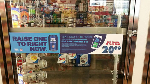 Bud Light Speedway 'Raise One To Right Now' Cooler Cling