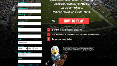 Acme 'Swoop In & Win' Microsite
