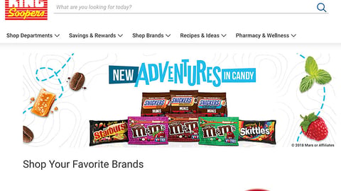 King Soopers Mars 'New Adventures in Candy' Web Page